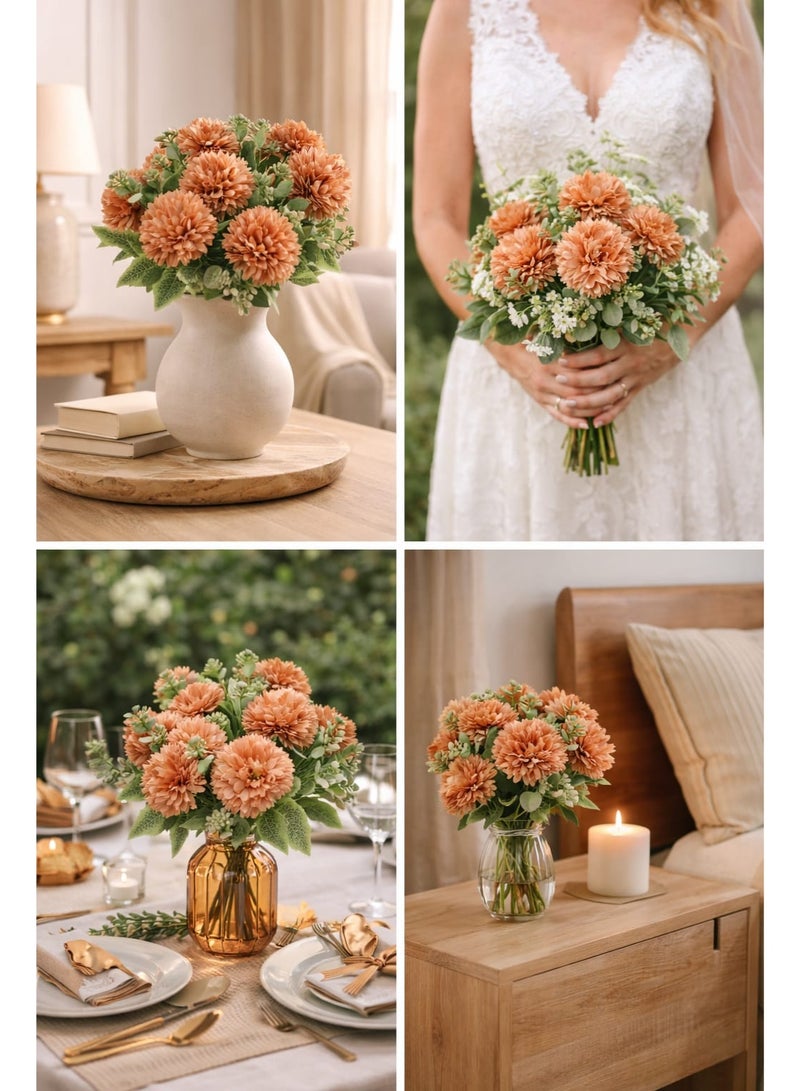 Elegant Artificial Roses Bouquet - Lifelike Silk Flowers for Home Decor, Weddings, and Events - Image 2