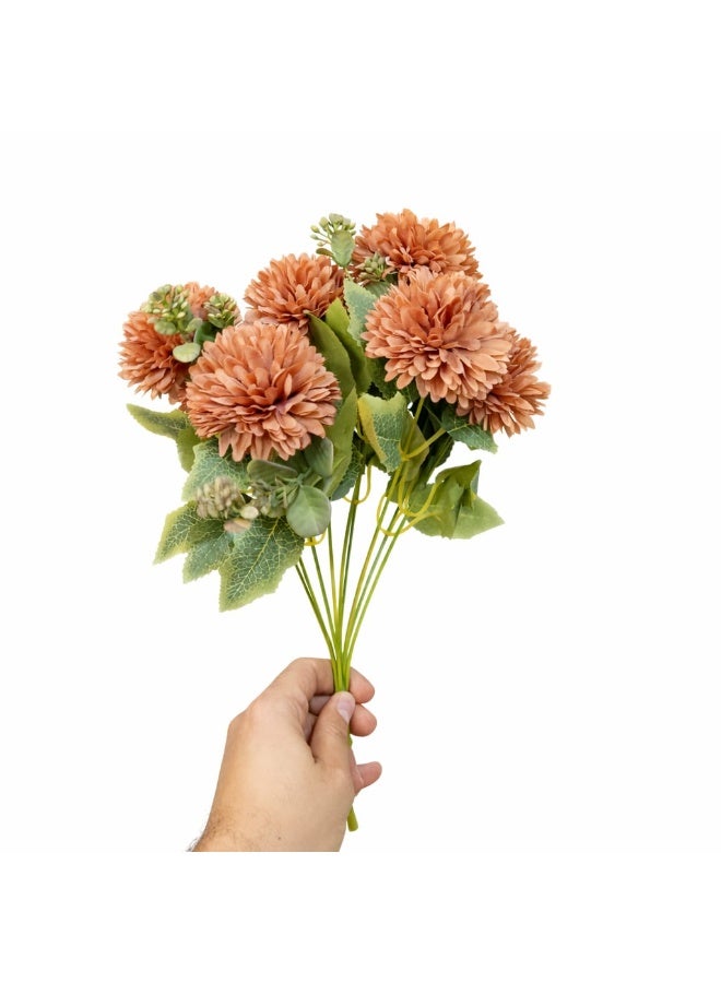 Elegant Artificial Roses Bouquet - Lifelike Silk Flowers for Home Decor, Weddings, and Events - Image 1