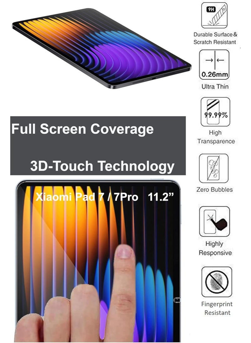Tempered Glass Screen Protector For Xiaomi Pad 7 / Pad 7 Pro Size 11.2 inches - Image 2