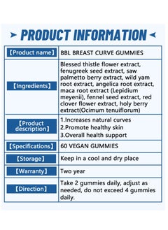 BBL body Curve gummies, hip and bust enlargement,Lifting Gummies For Women,Health Support Dietary Supplement 60 Gummies - pzsku/ZF3916CEC4874D790440EZ/45/_/1726997633/2b369f85-a35b-40fb-9ef4-b59b8c5d0372