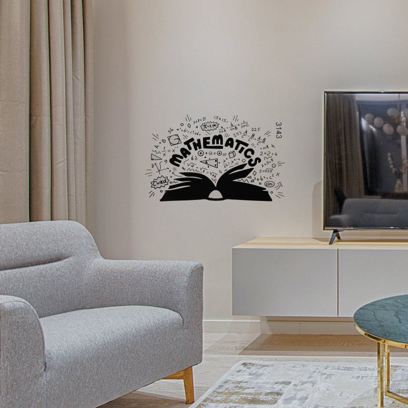 1 Sheet Mathematics Theme Wall Sticker Mathematical Formula Wall Decal for Math - Image 4