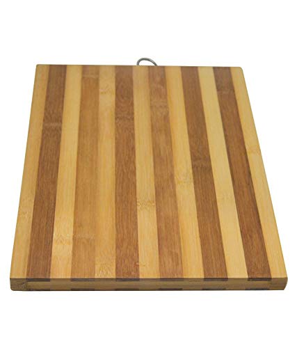Jayam Traditional Natural Bamboo Wood Chopping Cutting Board for Kitchen Vegetables Fruits Cheese BPA Free EcoFriendly AntiMicrobial Large - Image 3