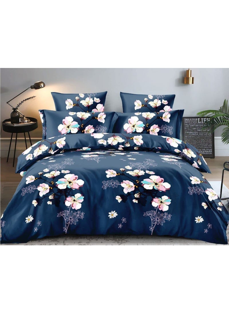 STARNSTYLE STARNSTYLE 300 GSM Microfiber Reversible AC Comforter Double BedBlanket for WinterQuiltDuvets for King Size Double Bed 230X250 cm Blue 
