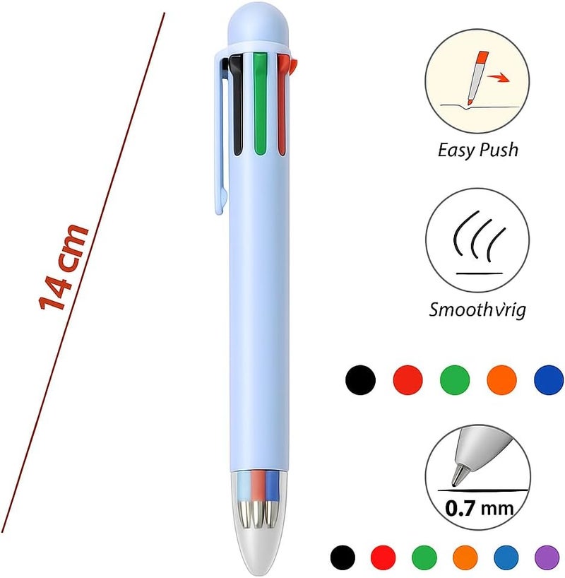 Fitto 0.7mm 4 in 1 Ballpoint Pen, 14cm - Multi-Color Writing Instrument - Image 1