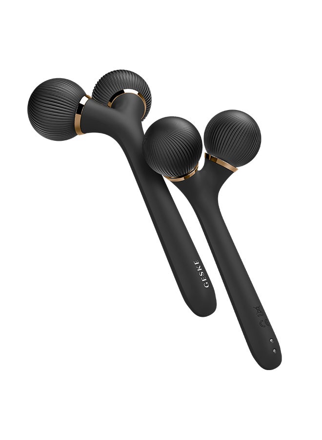 جيسكي رولر الوجه والجسم سونيك سمارت أب جايدد |  في  | محفز ديرما سموث للوجه والجسم | رولر احترافي للوجه والجسم | رولر للعناية بالبشرة والجمال - أسود - Image 4