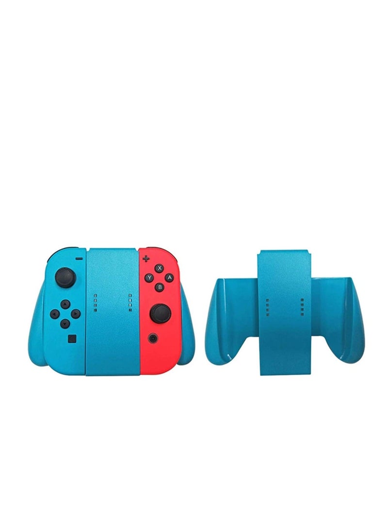Switch Grip Kit Grip Handle Bracket Support Holder, Hand Grips for Nintendo Switch Controllers Joycon Comfort Grip Compatible with Nintendo Switch (Blue) - Image 1