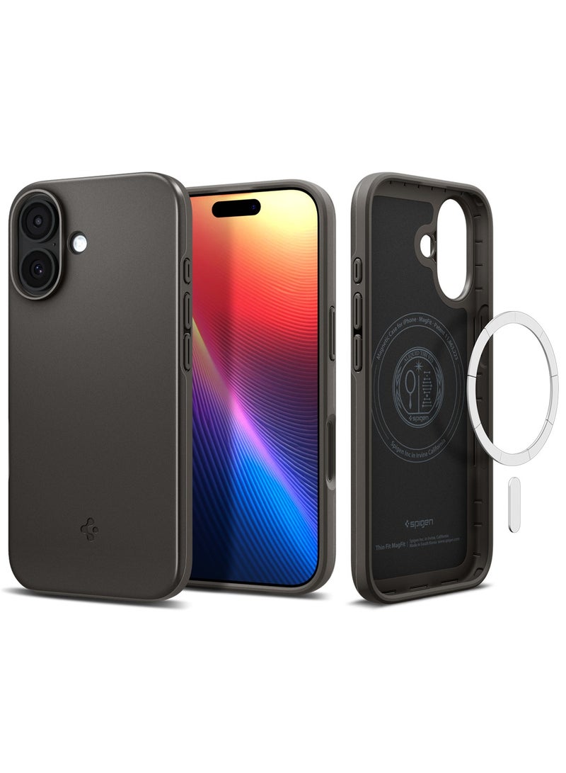 Spigen Thin Fit MagFit for iPhone 17 MagSafe Case Cover - Gunmetal - Image 1