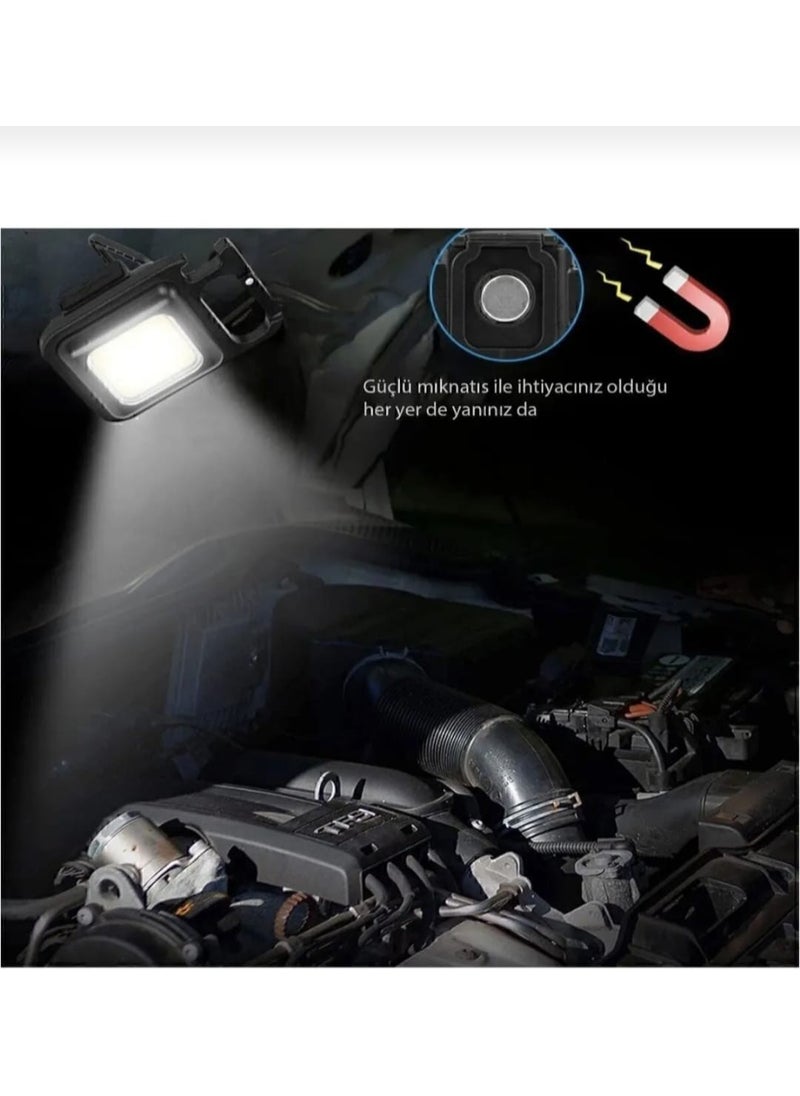 Game Fruy Mini LED Keychain Flashlight Magnetic Waterproof Bottle Opener  - Image 3