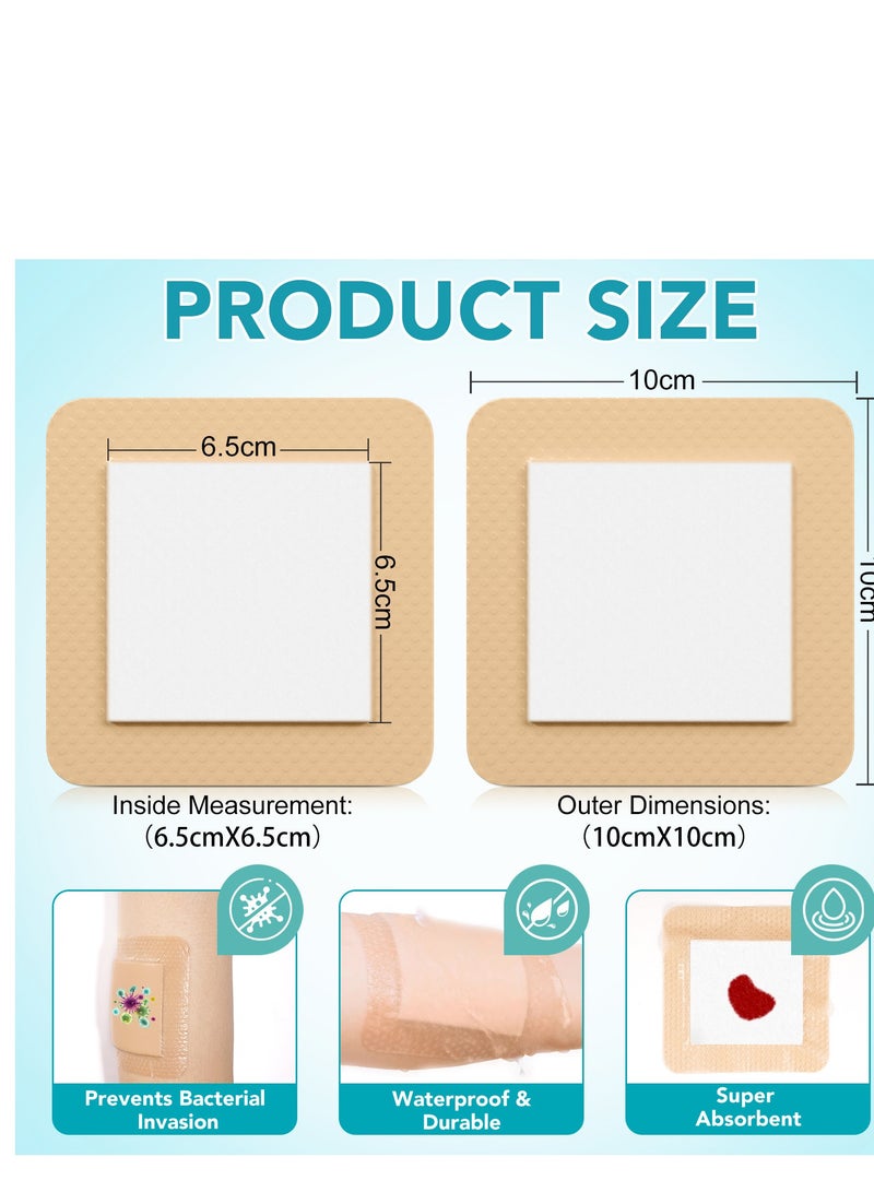 SEFUDUN silicone band-aid foam dressing breathable skin-friendly wound self-adhesive care patch 5 pieces - Image 2