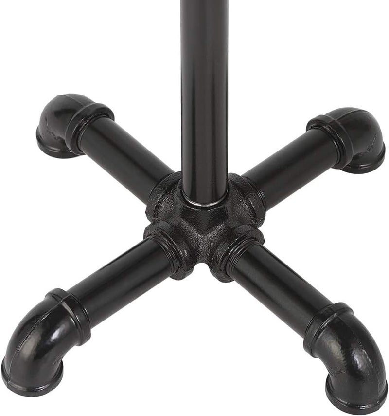MOOACE Toilet Paper Holder Stand, Industrial Free Standing Bathroom Tissue Paper Roll Dispenser, Black - Image 3