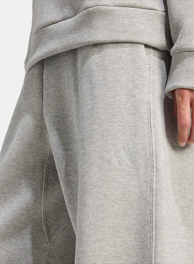Adidas ALL SZN Holiday Glitter Fleece Loose Joggers - Image 4