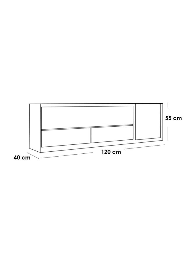 Retro RA-U46 TV Table 120 x 55 x 40 cm - Beige x White - Image 3