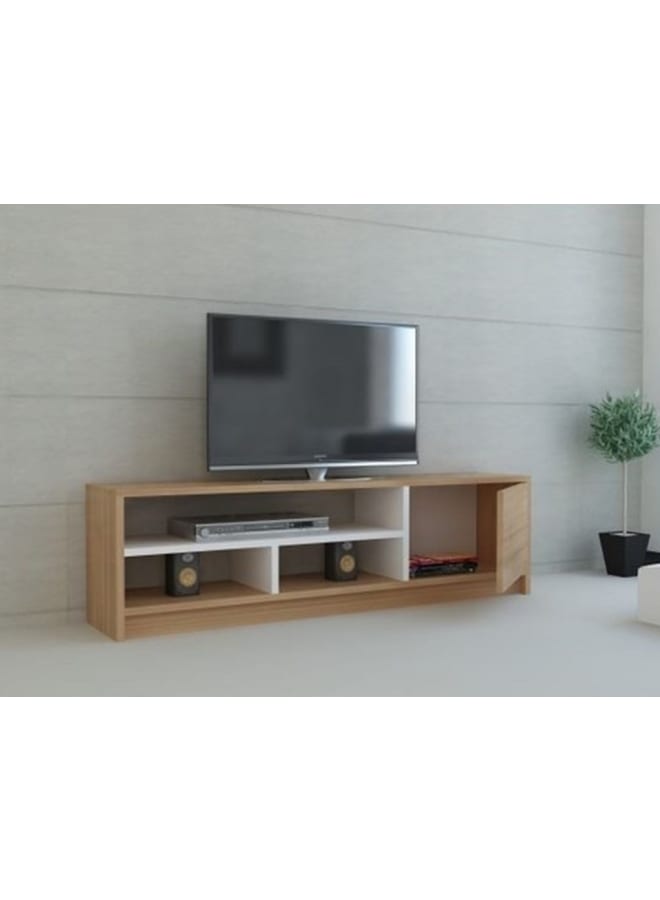 Retro RA-U46 TV Table 120 x 55 x 40 cm - Beige x White - Image 2