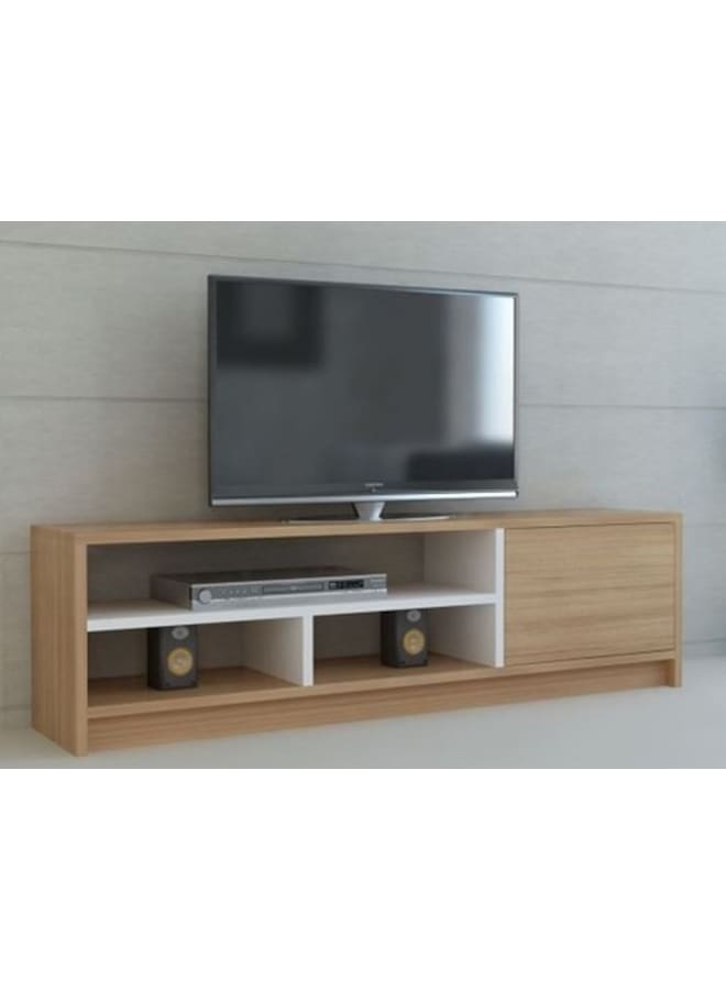 Retro RA-U46 TV Table 120 x 55 x 40 cm - Beige x White - Image 1