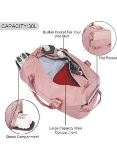 Sports Gym Bag, Waterproof Travel Duffel Bag with Wet Pocket and Shoe Compartment, 40L Gym Duffle Bag for Men and Women, Lightweight Workout Bag for Sports (Pink) - pzsku/ZF391EB4E5683AA475254Z/45/_/1730803008/714b871e-0bb1-45c2-a86b-0a6ef12f109b