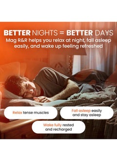 SaltWrap Mag R&R - Nighttime Muscle Cramps Support, Natural Sleep Support for Adults with Magnesium Glycinate for Muscle Spasm and Leg Cramps Relief, 90 Capsules  - Image 5