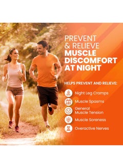 SaltWrap Mag R&R - Nighttime Muscle Cramps Support, Natural Sleep Support for Adults with Magnesium Glycinate for Muscle Spasm and Leg Cramps Relief, 90 Capsules  - Image 2