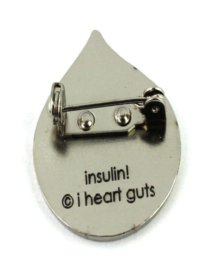 I Heart Guts Insulin Lapel Pin - Insulin for the Win! Diabetes Awareness Enamel Pin, Type 1 & Type 2 Support Gift, Insulin Users, Diabetic Warrior Present, Endocrinology Humor - Image 4