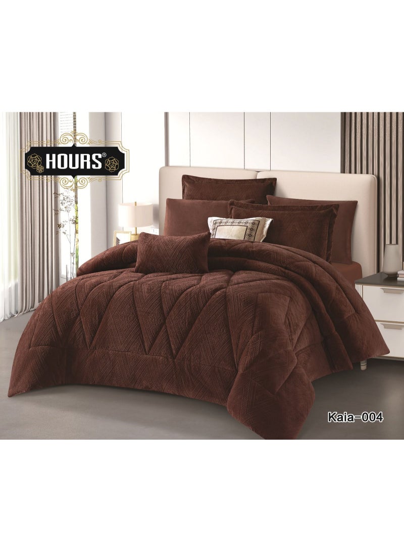 Horse Double-sided warm fur winter bedspread - choose size