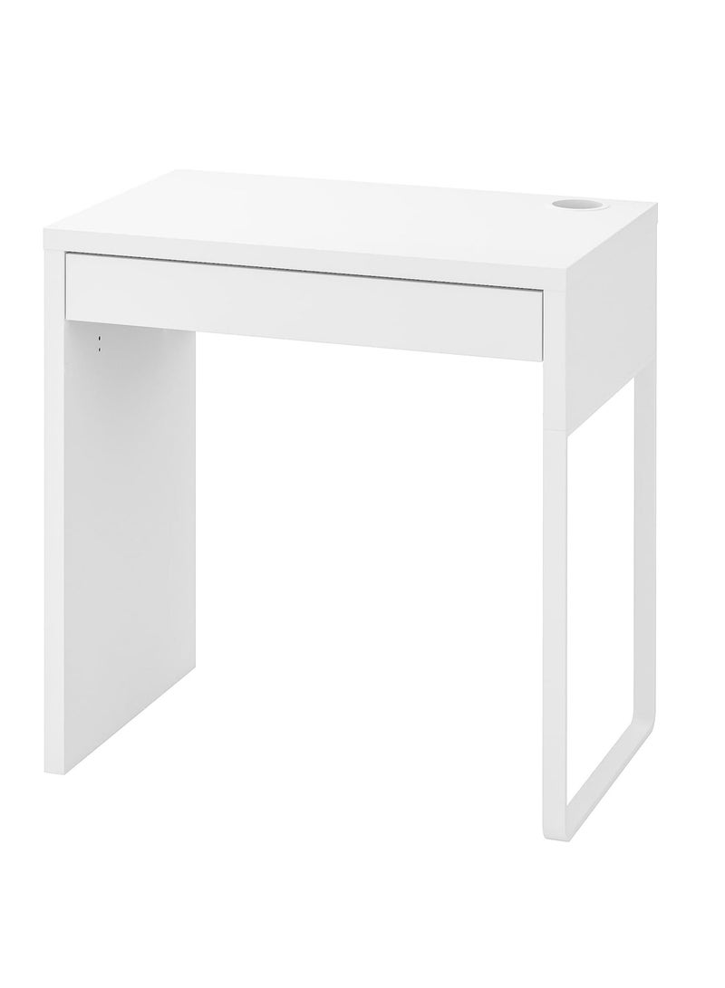IKEA (イケア) Rectangular Desk 302-130-76, 73 cm x 50 cm, White - Image 2