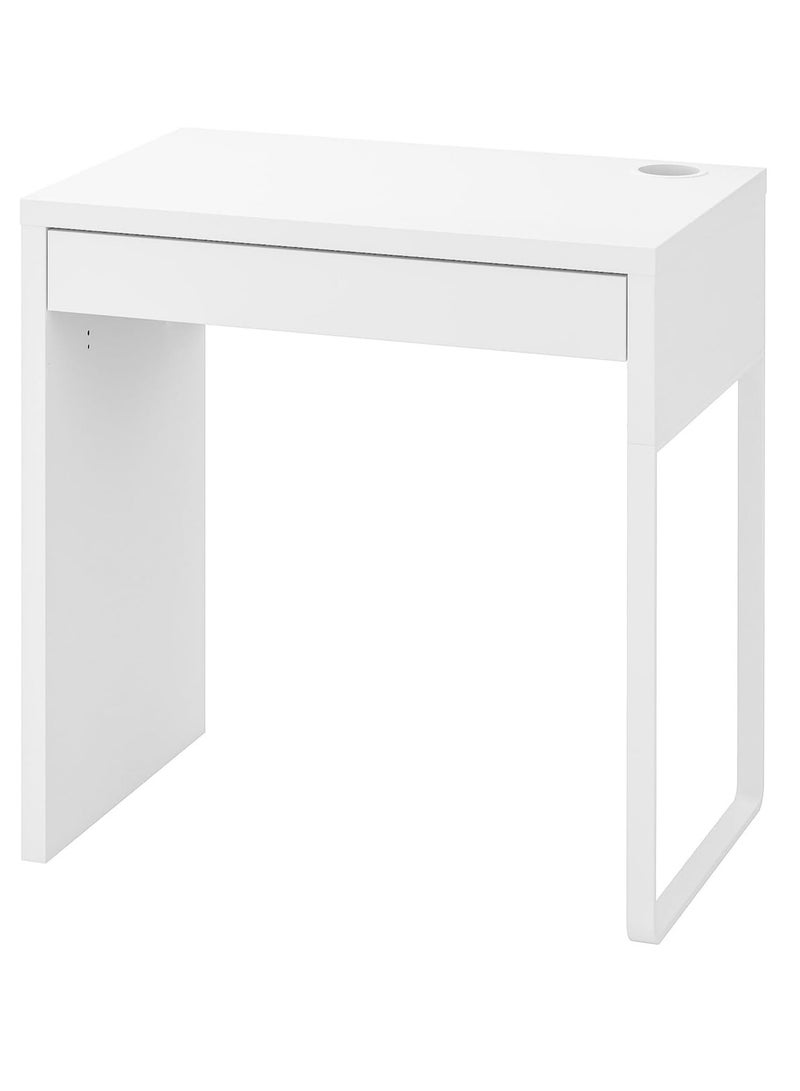 IKEA (イケア) Rectangular Desk 302-130-76, 73 cm x 50 cm, White - Image 1