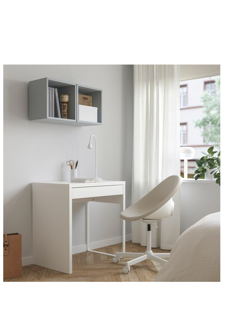 IKEA (イケア) Rectangular Desk 302-130-76, 73 cm x 50 cm, White - Image 4