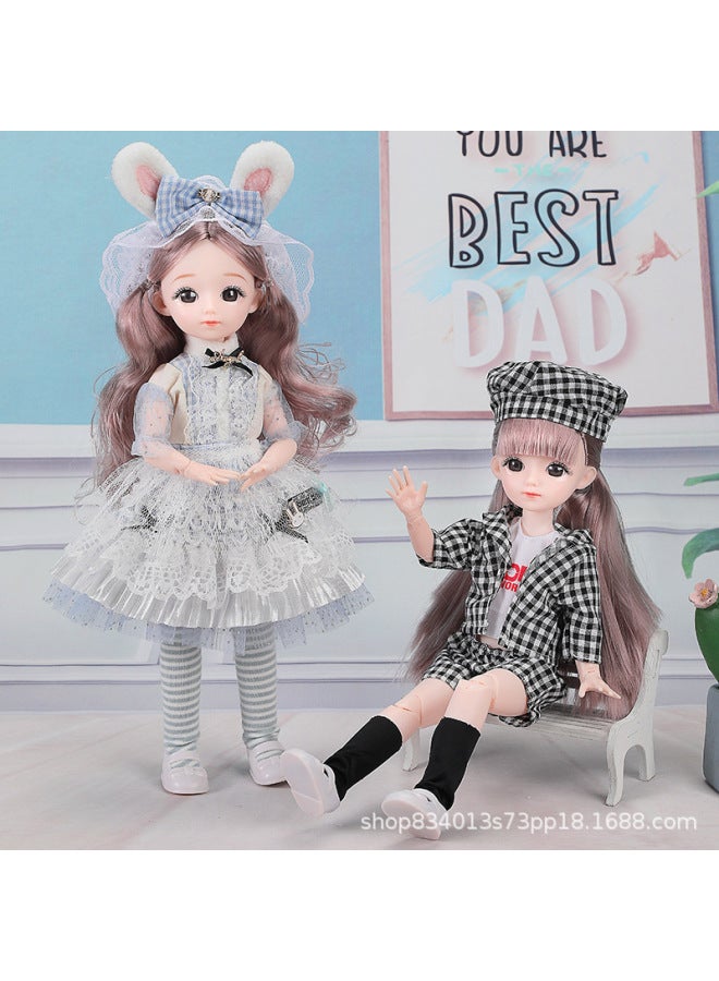 High-looking 30cm Yi Tian Barbie Doll Little Princess Suit 20 Joint BJD Girl Birthday Gift Toy-Color:Meiyun-Height:Real Eye Version + Full Joint Movable ]  - Image 3
