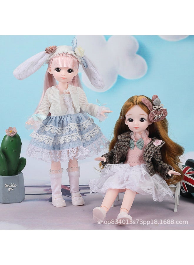 High-looking 30cm Yi Tian Barbie Doll Little Princess Suit 20 Joint BJD Girl Birthday Gift Toy-Color:Meiyun-Height:Real Eye Version + Full Joint Movable ]  - Image 2
