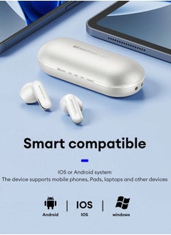 Monster Monster XKT25 Wireless Bluetooth Earbuds Gaming Headphones Deep Bass Low Latency Game Headset with Built-in Microphone For Gaming Noise Canceling Headsets White  - Image 4
