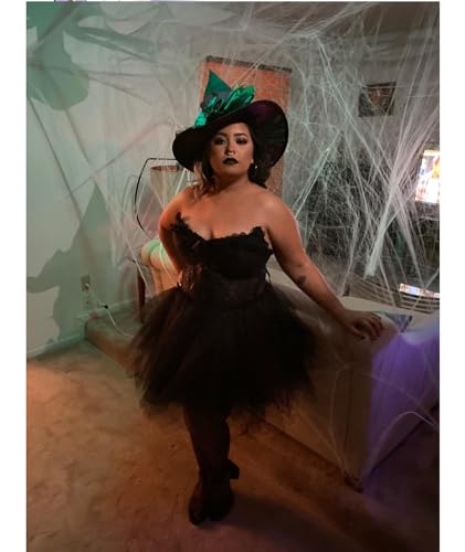 GOOBGS Musever 1950s Vintage Ballet Bubble Skirt Tulle Petticoat Puffy Tutu Black Large/X-Large - Image 3
