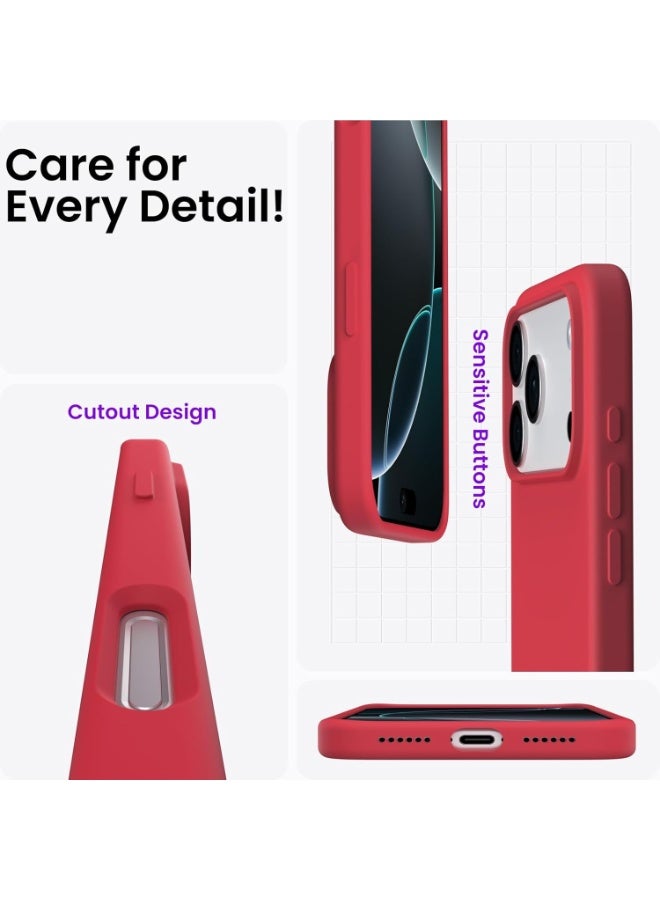 جراب لهاتف iPhone 17 Pro مصنوع من جل السيليكون السائل الناعم، حماية كاملة للجسم ضد الصدمات، غطاء غير لامع، بطانة ناعمة من الألياف الدقيقة، جراب خلفي نحيف لهاتف iPhone 17 Pro - Image 5