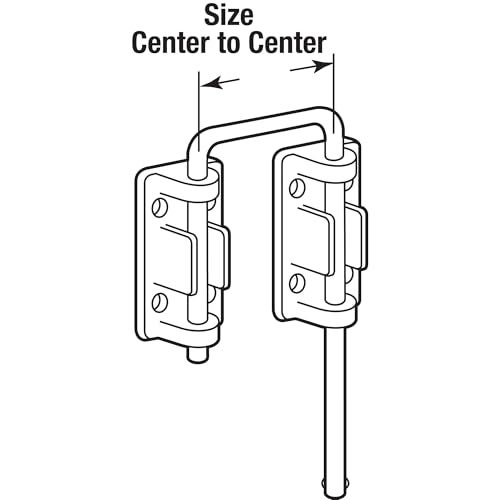 Defender Security Prime-Line U 9846 Patio Sliding Door Loop Lock – Increase Home Security, Install Additional Child-Safe Security, 1-1/8 In. Hardened Steel Bar with Diecast Base, Nickel Plated (Single Pack) - Image 4