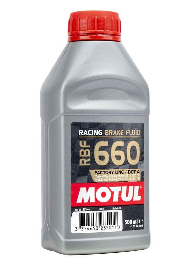 MOTUL RBF 660 Factory Line Dot-4 100 Percent Synthetic Racing Brake Fluid 500ml (101667) - Image 2