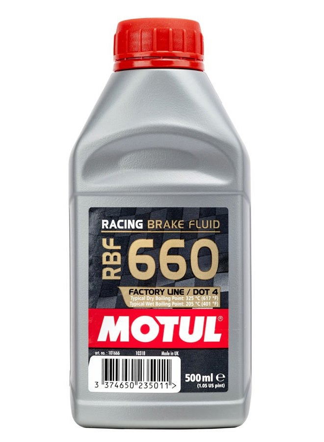 MOTUL RBF 660 Factory Line Dot-4 100 Percent Synthetic Racing Brake Fluid 500ml (101667) - Image 3
