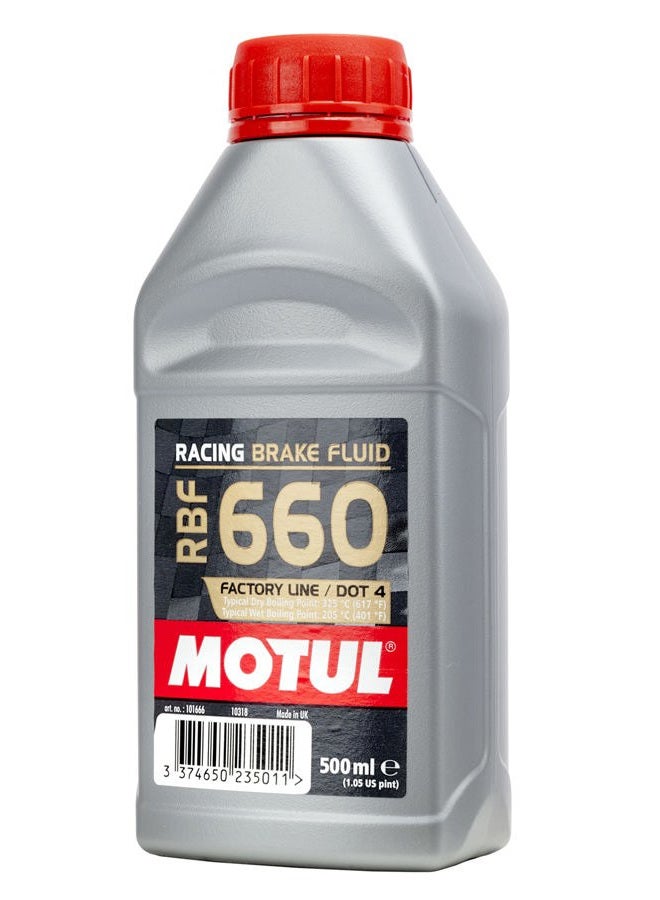 MOTUL RBF 660 Factory Line Dot-4 100 Percent Synthetic Racing Brake Fluid 500ml (101667) - Image 4