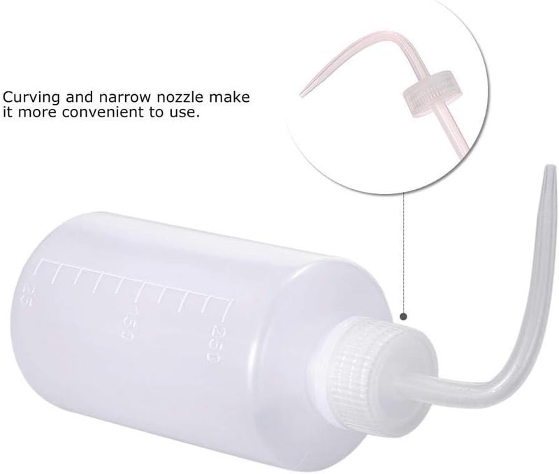 Hatonseyan Wash Bottle - 2pcs 500ml/17oz Safety Wash Bottle Watering Tools, Economy Plastic Squeeze Bottle for Medical Label Green Soap Cleaning Washing Bottle - Image 4