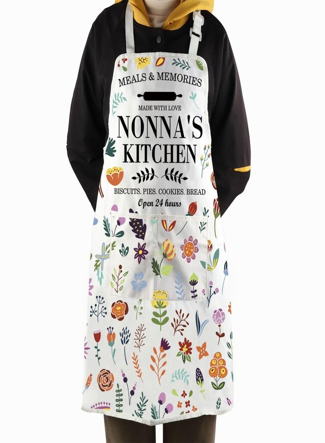 WCGXKO Nonna’s Kitchen Apron Italian Nonna Gift Nonna Grandma Gift Nonna Mother’s Day Gift (Nonna Apron) - Image 3