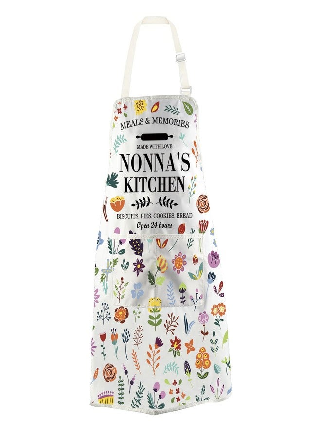 WCGXKO Nonna’s Kitchen Apron Italian Nonna Gift Nonna Grandma Gift Nonna Mother’s Day Gift (Nonna Apron) - Image 1