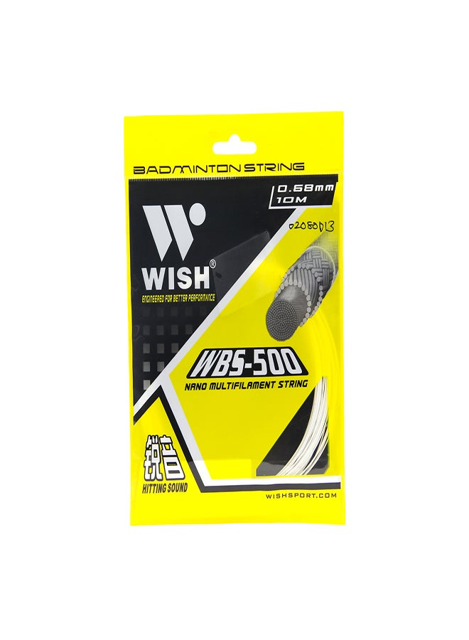 Wish Badminton String Wbs-500 White - Image 1