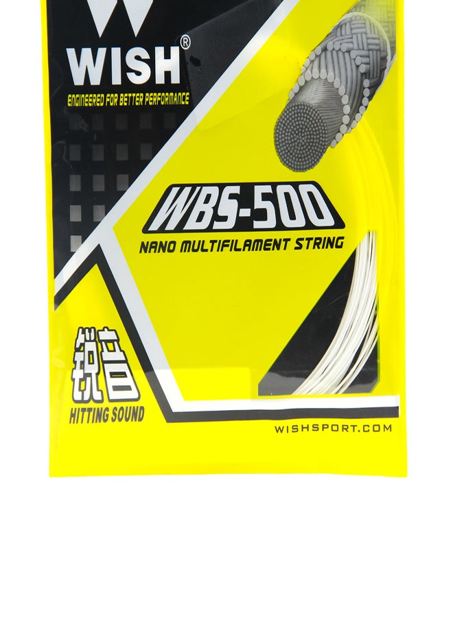 Wish Badminton String Wbs-500 White - Image 2