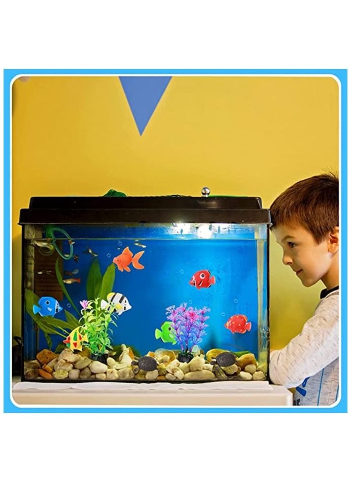 Y&D Artificial Aquarium Plants Set, Fish Tank Decorations, Lifelike Plastic Decor Plants, Fake Fish, Decorations for Household and Office Simulation  - Image 5