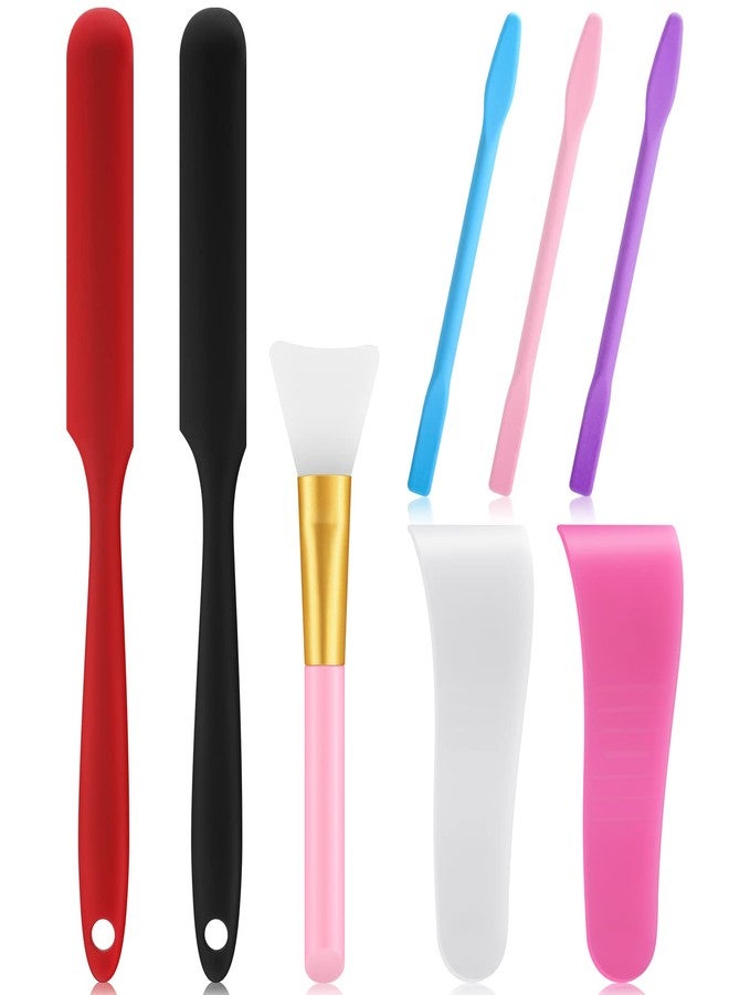 Potchen 8 Pcs Hair Waxing Removal Beauty Tools Kit Include Hair Wax Cleansing Spatulas Waxing Applicator Silicone Stir Sticks Large Area Hard Wax Sticks Silicone Scraper for Removal Waxing Beauty Makeup - Image 1