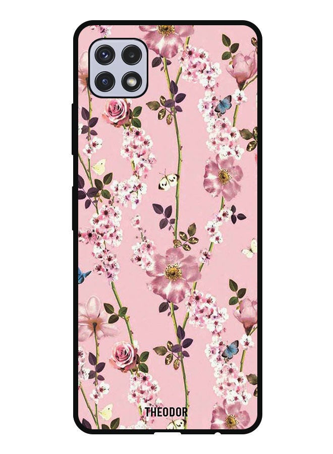 Theodor Protective Case Cover For Samsung Galaxy A22 5G Small Pink Flowers - Image 1