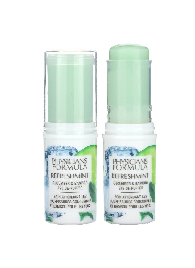 Physician's Formula Physicians Formula, RefreshMint, Cucumber & Bamboo Eye De-Puffer, 0.45 oz (12.8 g)  - Image 1