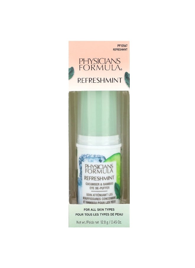 Physician's Formula Physicians Formula, RefreshMint, Cucumber & Bamboo Eye De-Puffer, 0.45 oz (12.8 g)  - Image 2