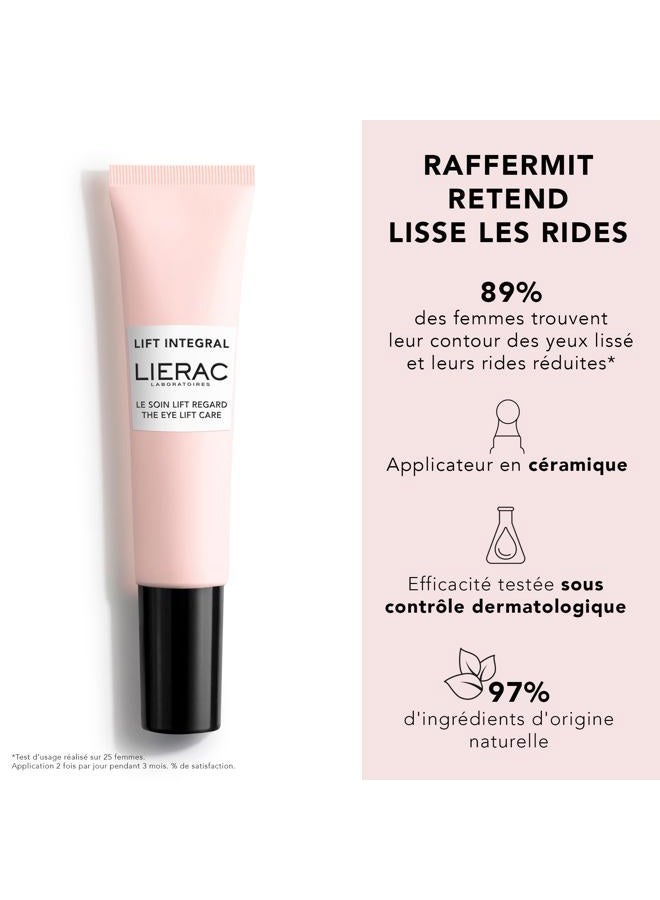 Lierac Lift Integral Eye Care Cream with Hyaluronic Acid : Firming, Reduces Appearance of Wrinkles & Under Eye Dark Circles for Sensitive Skin|15 ml - Image 2