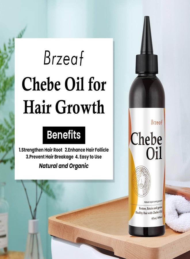 Brzeaf Natural Chebe Oil for Scalp Nourishment and Hair Growth (6Oz) - Authentic Chadian Chebe Powder, Moisturizing, Hair Breakage Prevention for All Hair Types - Image 3