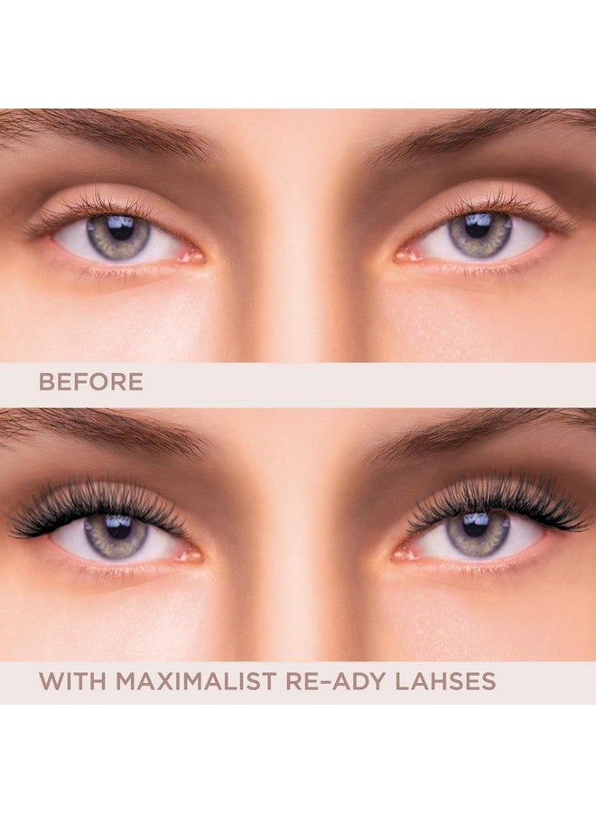 هاليس رموش هاليز ريدي النباتية خفيفة الوزن (ماكسيماليست)، خفيفة الوزن ومريحة للاستخدام طوال اليوم، مصنوعة من ألياف صناعية، شرائط قابلة لإعادة الاستخدام، سهلة الاستخدام، خالية من القسوة - Image 2