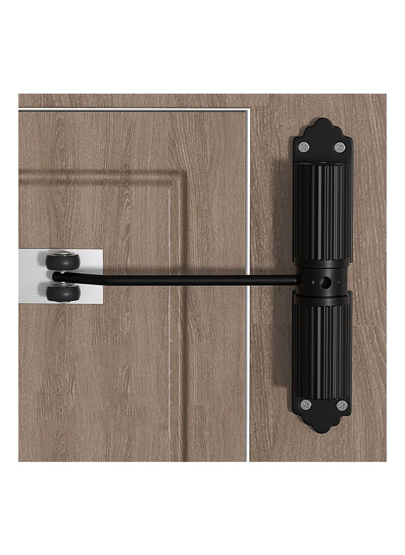 SYOSI - Automatic Hydraulic Door Closure Heavy Duty Gate Closer For Interior Exterior Safety Spring Loaded Door Closer Overhead Fire Rated Door Closer with Adjusting Rod And Screws - Image 1