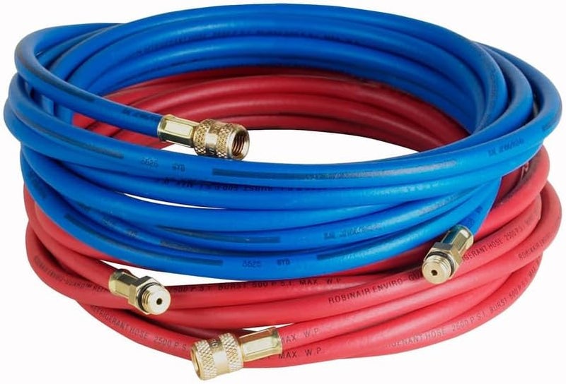 Robinair Enviro-Guard Hose Set for R-134a - 240" Long, Set of 2